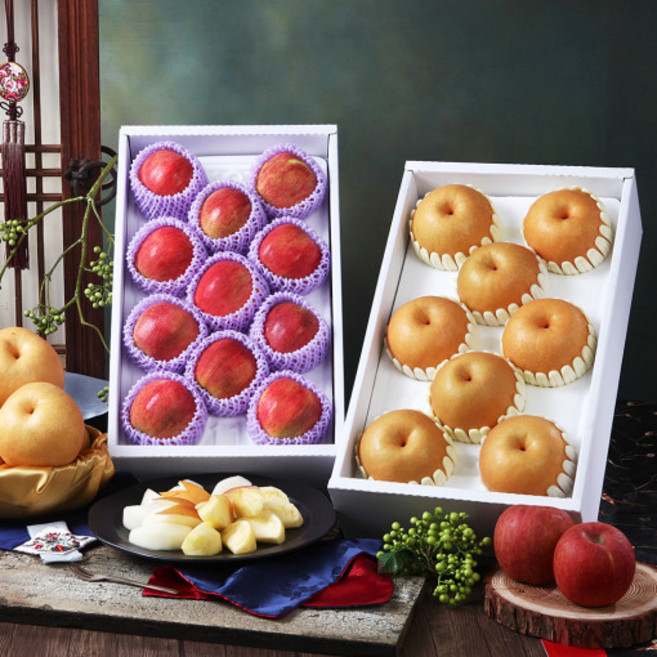 사과 배 1+1 선물세트 제수용 고급형 명품 혼합과일세트, 1세트