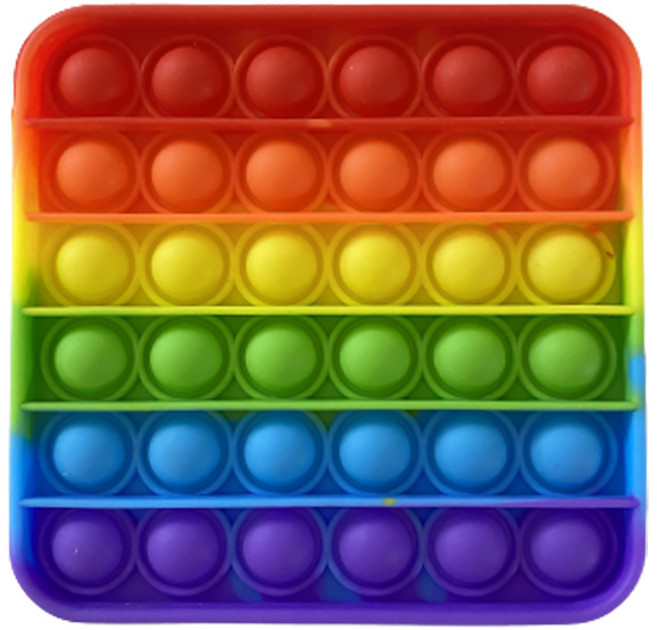 꾸꾸까까 팝잇 푸쉬팝 초대형 버블 촉감놀이 (9종), 네모-대형, 1개