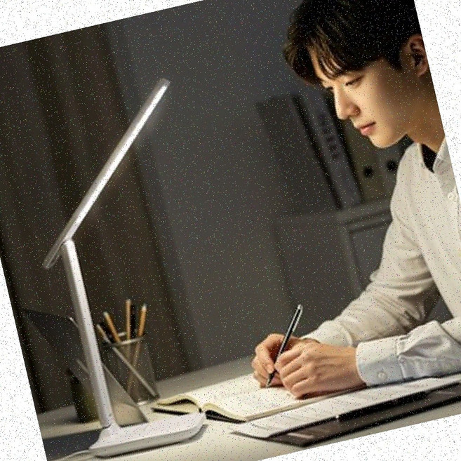 무드스탠드 스탠드 침실조명 책상테이블 USB충전 터치조작 접이식 무선, 화이트