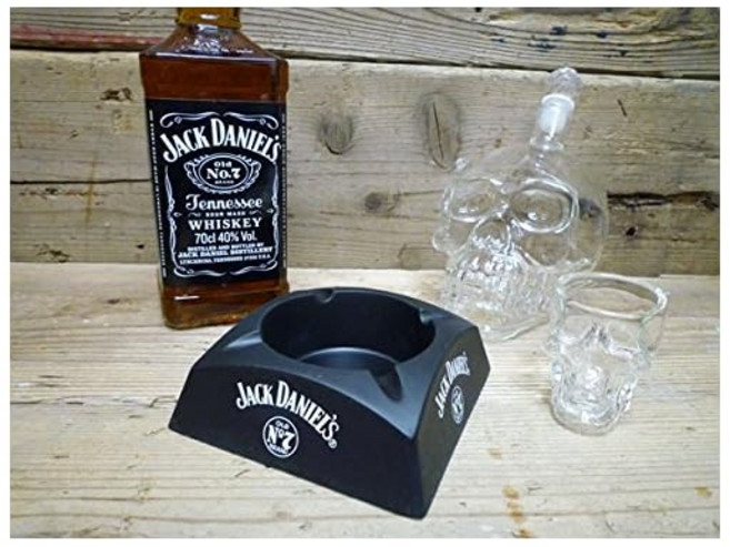 아메리칸 위스키 잭다니엘 (OLD NO.7) 바 재떨이 미국 수입 바 굿즈 펍 바 위스키 테네시 버번 차고