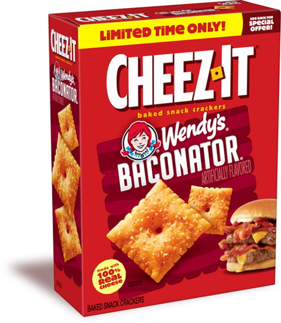 치즈잇 크래커 웬디스 베이컨나토, 1개, 351g