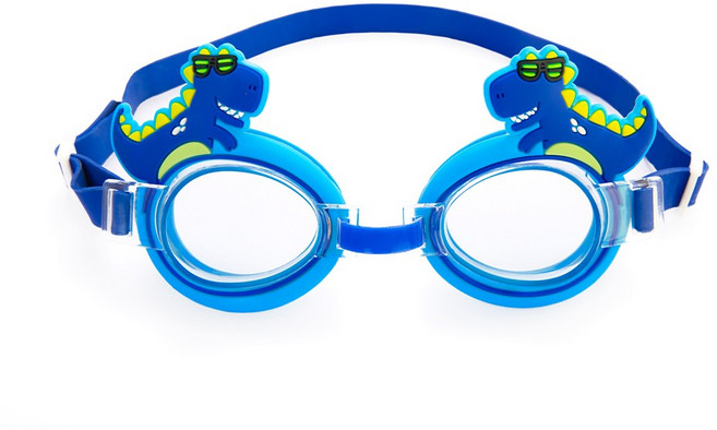 비비노리 KC인증 김서림방지 유아 어린이 물안경 캐릭터 수경 6종, 1개, 공룡