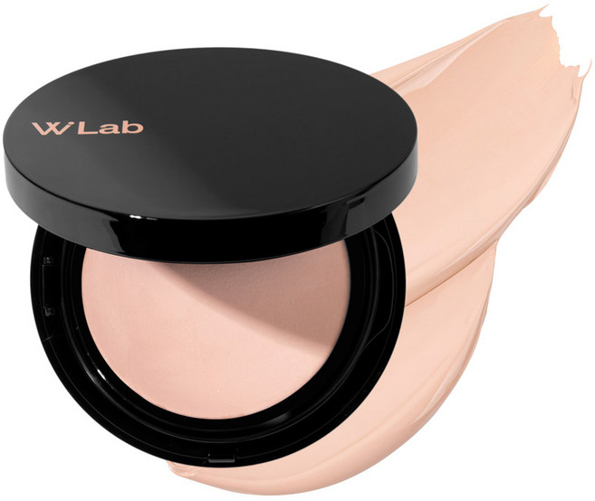 더블유랩 셀피 빅 커버 쿠션, 1개, 01 핑크베이지