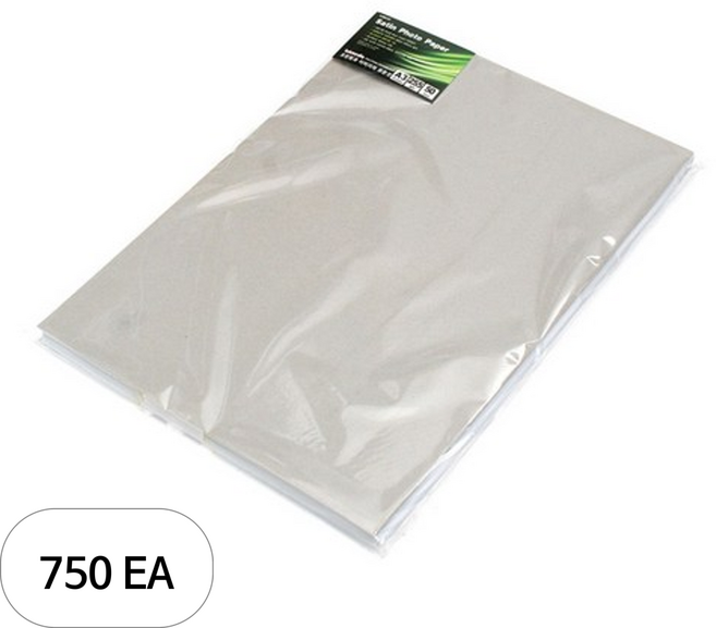 잉크미디어 저광택 새틴 포토용지 255g, 750개, A3