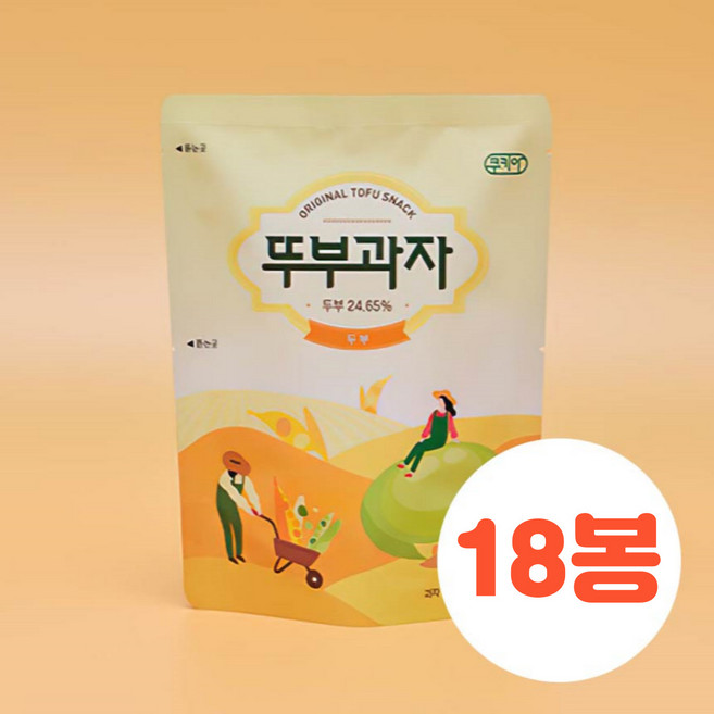 쿠키아 오리지널 뚜부과자, 50g, 18개
