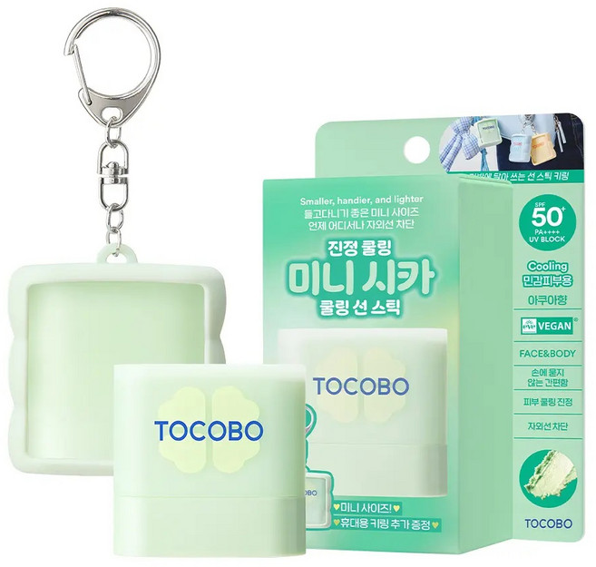 [진정 쿨링] 토코보 미니 시카 쿨링 선스틱, 1개, 11g
