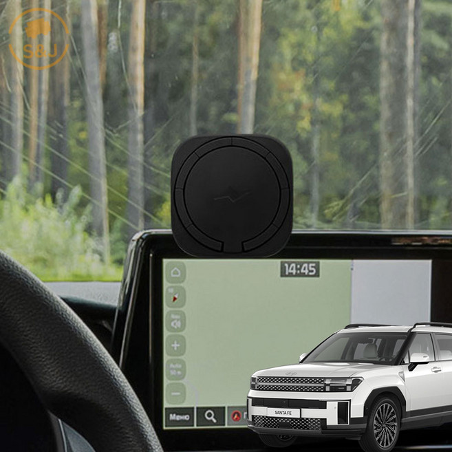 위드미카 호환 디올뉴 싼타페MX5 휴대폰 거치대 맥세이프 무선충전 거치대, 디스플레이 커브드(무선충전X), 1개