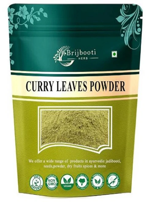 BrijBooti Curry Leaves Powder for Hair Growth FSSAI ISO GMP Certified | Kadi Patta Powd, 1개, 200g - 쿠팡