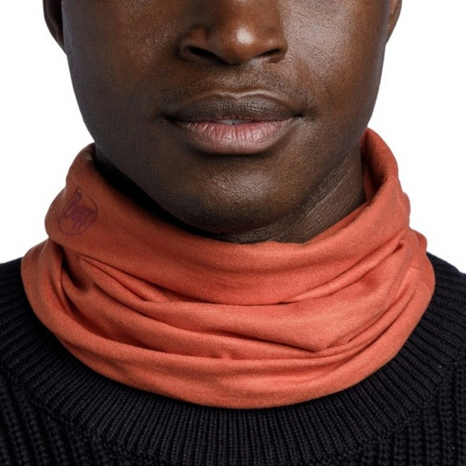 [버프] 오리지날 에코스트레치 스포츠 넥웨어 자외선차단 스포츠 마스크 (오토바이 등산 러닝 골프 라이딩 스키), 솔리드 시나몬