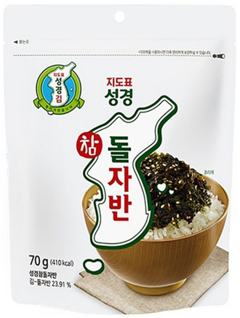 성경식품 지도표 참 돌자반, 70g, 2개