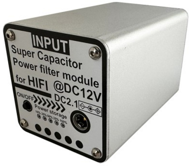 슈퍼 캐패시터 파워 필터 오디오 장비용 입력 및 출력 DC2.1 15V 6V, 04 9V 5F Farad version