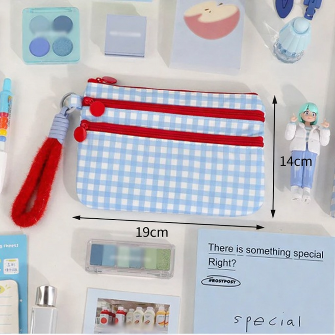 하비 여권파우치 3단수납 화장품 파우치 손목스트랩 여권지갑