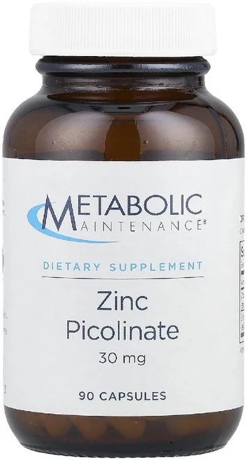 메타볼릭 아연 징크 피콜린산 30mg Zinc Picolinate 캡슐 90정 - 쿠팡