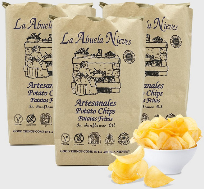 라아부엘라니에베스 포테이토칩, 150g, 3개