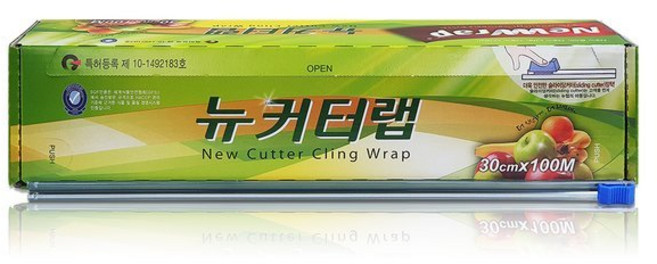 이지 커팅 뉴커터 랩 30cm x 100m, 1개
