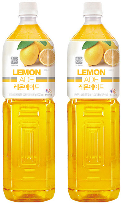 대상 로즈버드 레몬에이드 시럽 1.47L, 2개