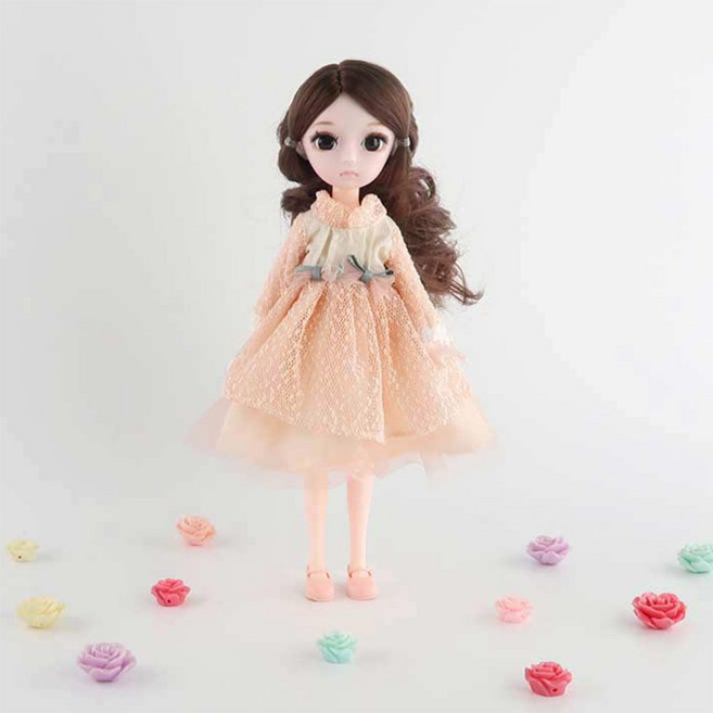 스위트 사리엘 시리즈 25cm 미니 구체 관절 인형 미니돌 사람인형 베이비돌 여아 선물, 09.헤이즐, 1개