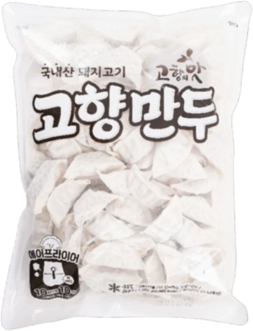 고향만두 1200g (국산돼지고기) (아이스박스+냉매 포장) (하루배송 99%), 1.2kg, 20개