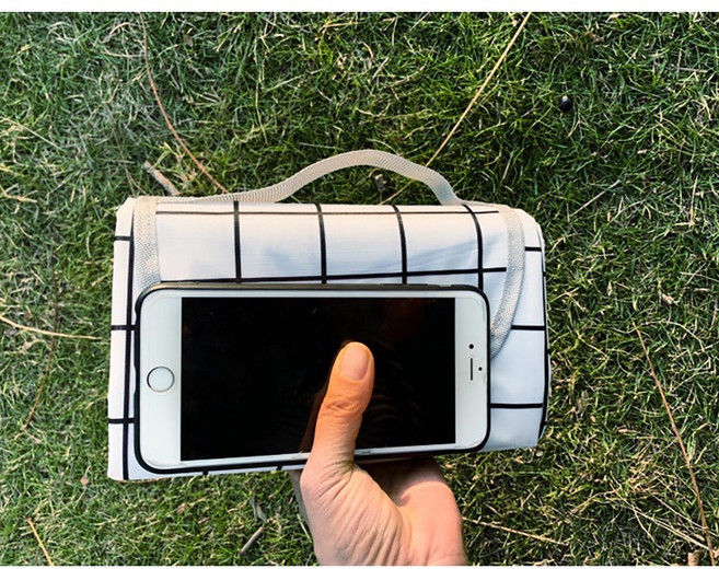 한손에 들어오는 피크닉 양면 방수 돗자리, 민트