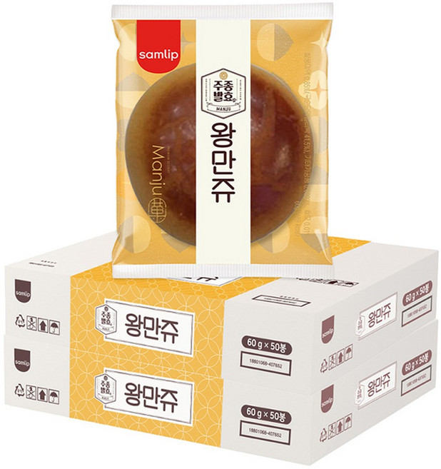 삼립 왕만쥬, 60g, 100개