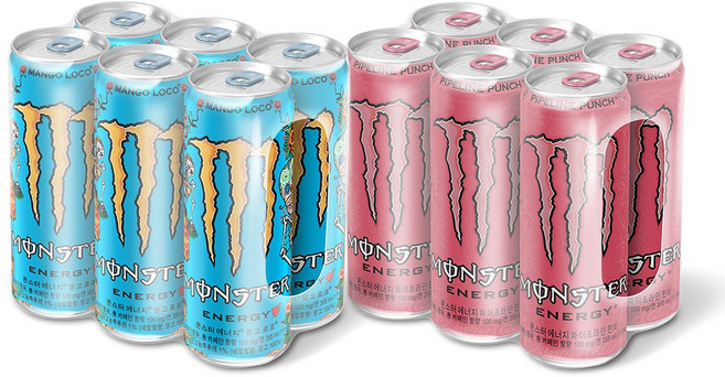 몬스터 망고 로코+펀치 355CAN ( 2 X 6 ), 12개입, 355ml