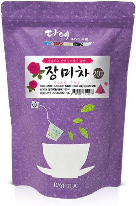 다예 삼각티백 장미차, 1g, 20개입, 2개