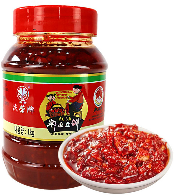 (배터짐) 청용 홍유 피샌 피현 두반장 중국된장 볶은된장, 1kg, 1개