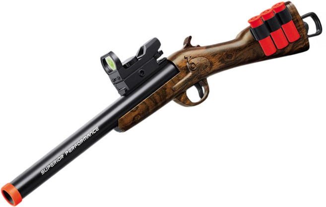 UB 싱글 배럴 샷건 s686 에어 소프트 너프건, 02_세로형 장총, 우드, 1개