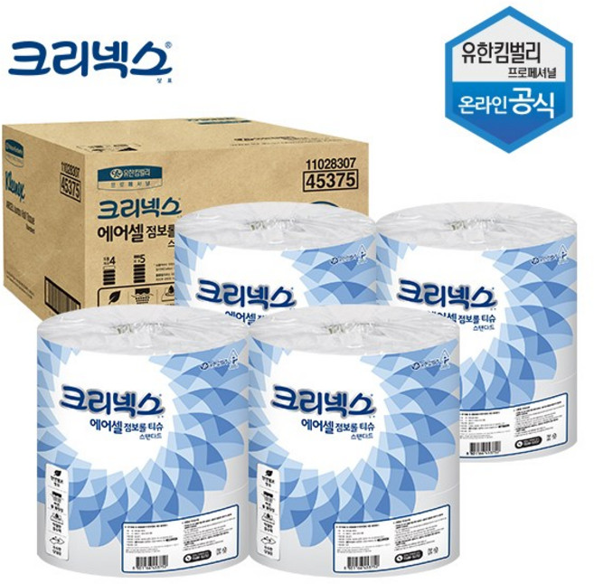 크리넥스 에어셀 점보롤 스탠다드 R180 3롤x4백/1BOX (4537561), 3개입