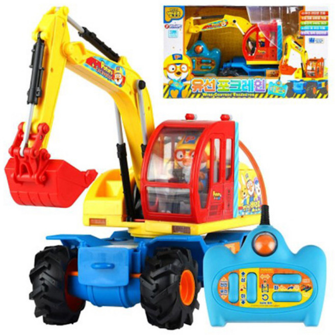 (선물완구)바니랜드 뽀로로 유선 포크레인, 1개