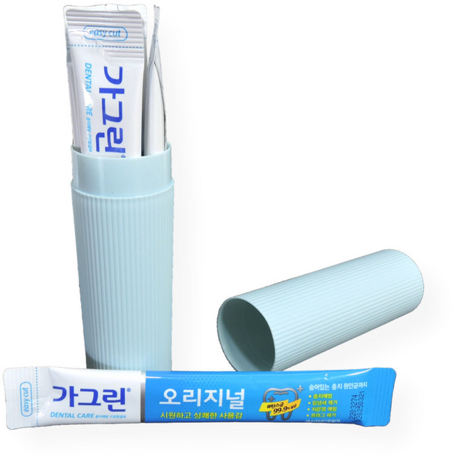 가그린 오리지널 스틱 10ml 일회용 구강 청결제 휴대용 가글 블루케이스 50개