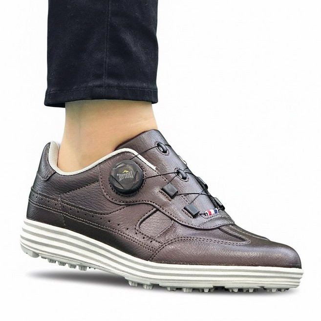 에버라스트 국산 소가죽 남자 여자 다이얼 편한 골프화 스파이크 라운딩 필드용 스니커즈 실내 스크린골프화 파크골프화