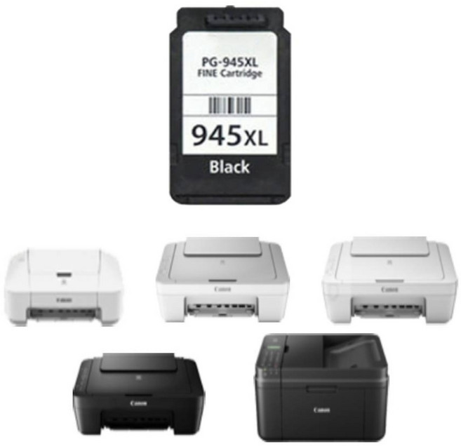 우리네 캐논 MG3090 잉크 호환, 1개입, PG-945XL 표준3배 대용량 검정