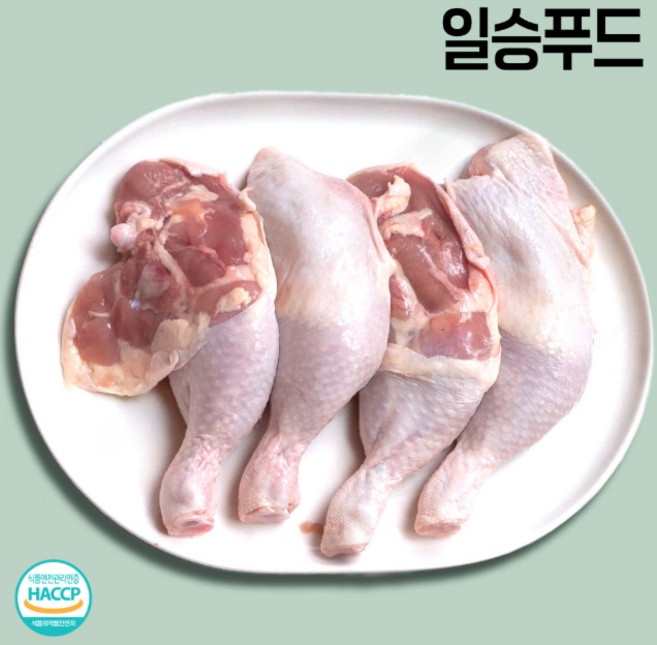 닭 장각 무염지 냉장 국산 신선 통 닭다리 정육 넓적다리 일승푸드, 1kg, 5개