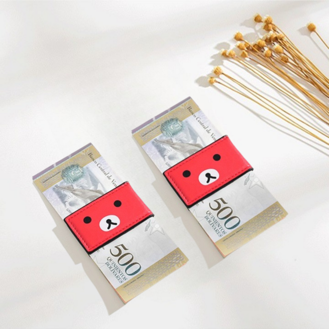 프리존 골프 필드 용품 머니 클립 곰돌이 자석 2p