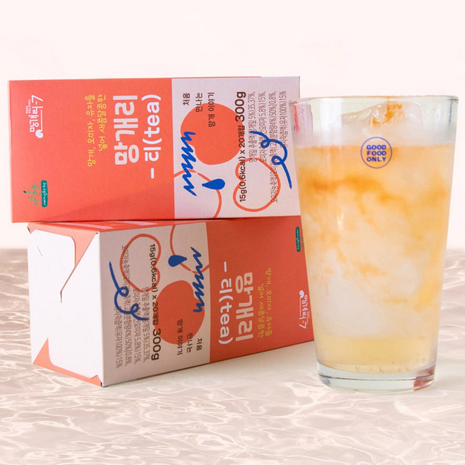 저당 무설탕 망개잎 오미자 유자를 넣어 블랜딩한 새콤달콤한 건강한 음료 망개리-티(tea) 액상스틱, 20개, 15ml