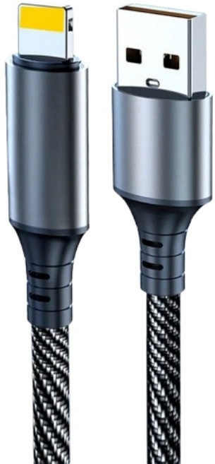 超快充數據線 6A, 1個, USB to Lightning【12w快充】,120-76, 黑, 2m