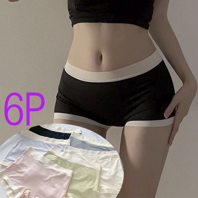 LEOQ 여성 4각팬티 부드러운 모달 드로즈 사각 팬티