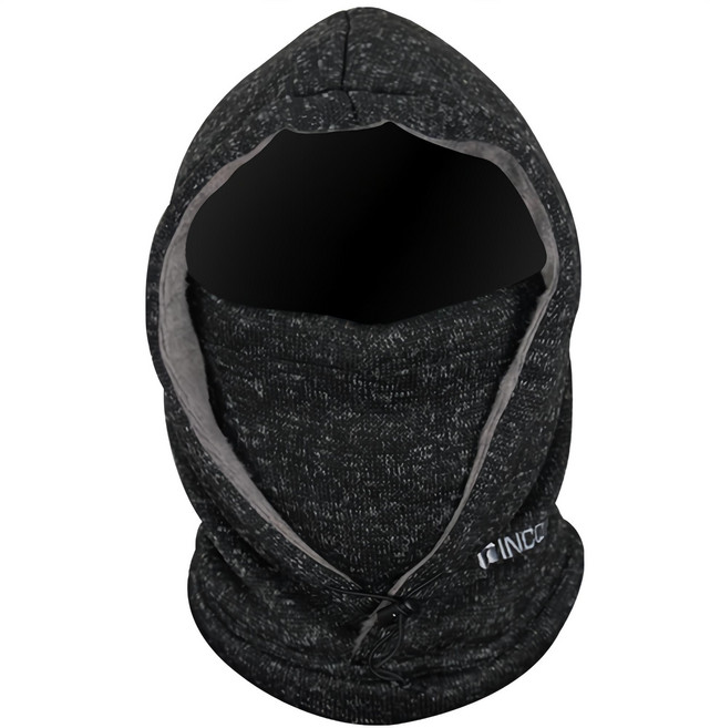 인콘트로 멜란지 후드넥워머, 검정, 1개