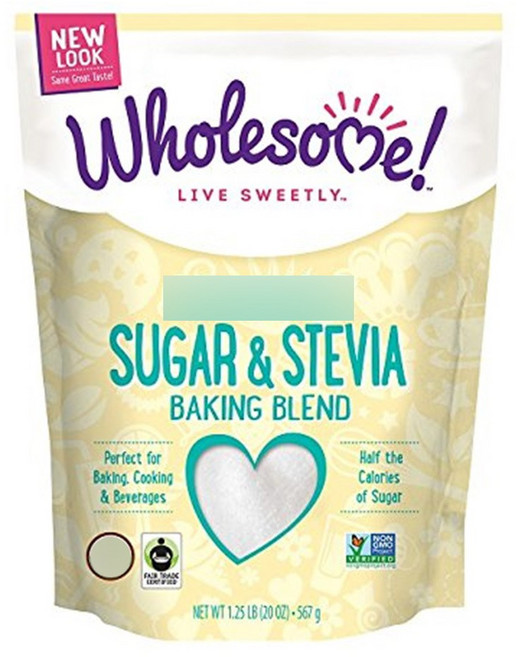 Wholesome Sweeteners Inc 스위트 & 라이트 슈거 앤 스테비아 블렌드, 567g, 1개
