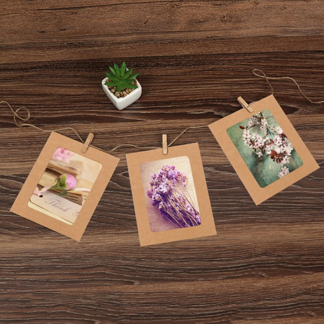 (크라프트) 가랜드 10p세트(3x5) 종이액자