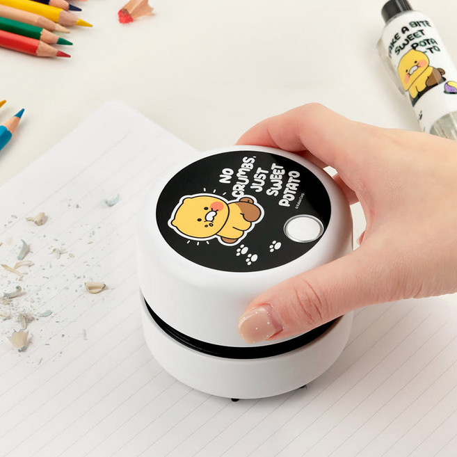 (대성문구) 카카오프렌즈 춘식이 모노톤 데스크청소기/197328/책상청소 지우개가루