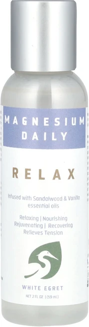 White Egret Personal Care 마그네슘 Daily Relax 59ml(2fl oz), WhiteEgretPersonalCare마그네슘Dail, 1개, 59ml - 쿠팡