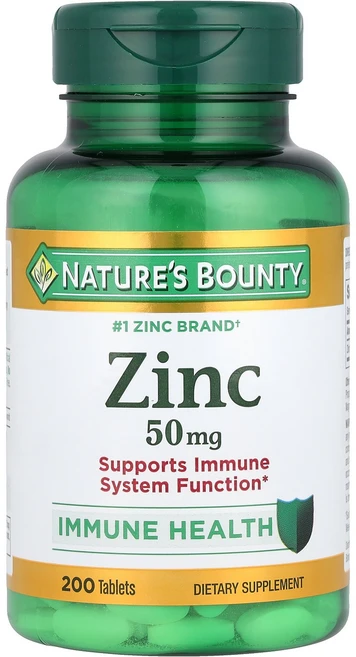 네이쳐스바운티 징크 Zinc 50mg 200정, 1개 - 쿠팡