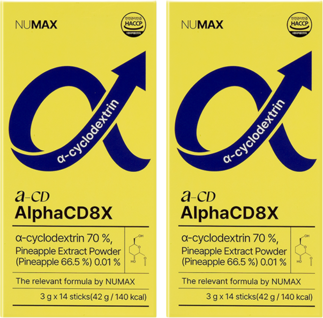 뉴맥스 알파CD 8X 알파시클로덱스트린, 2개, 42g