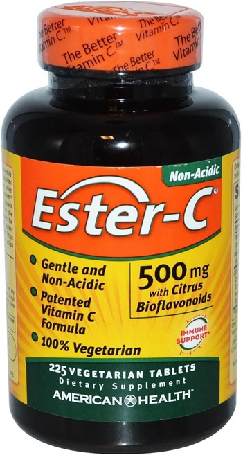 아메리칸헬스 에스터 비타민 C 시트러스 바이오플라보노이드 함유 225 베지 타블렛, 225정, 2개 - 쿠팡