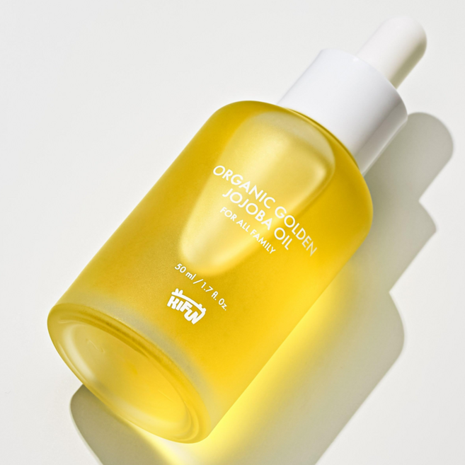 키펀 유기농 골든 호호바오일 100% 페이스 바디, 1개, 50ml