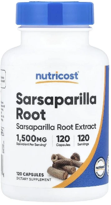 뉴트리코스트 사르사 뿌리 Sarsaparilla Root 캡슐 120정, 1개 - 쿠팡