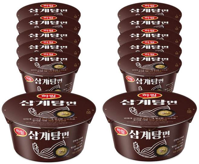 하림 삼계탕면 컵 12개 (125gx12개입)
