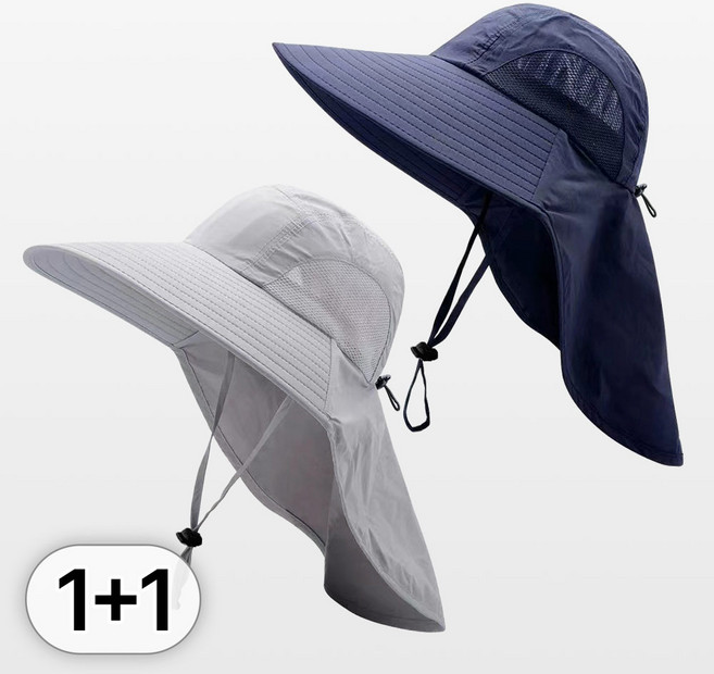 루크 자외선 차단 햇빛 가리개 플랩캡 아웃도어 편안한 넥커버 모자 챙넓은 와이드 트래킹 썬캡